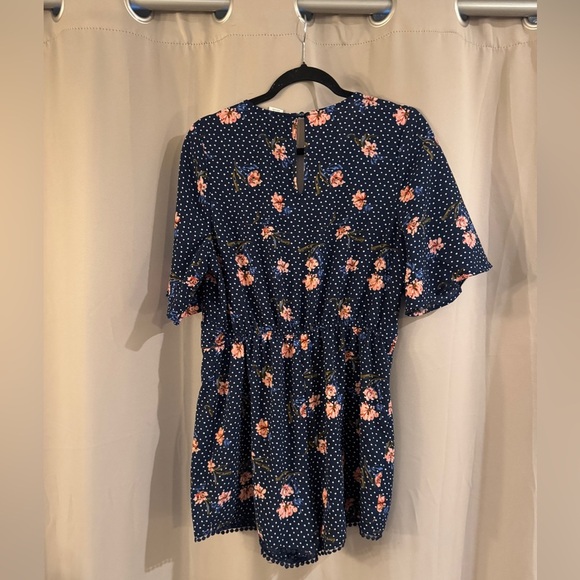 Altar’D State Floral Polka Dot Romper - Picture 2 of 5